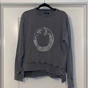 Art Meets Chaos Men’s gray crew sweatshirt